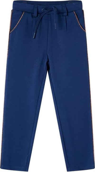 Actual product image VidaXL Children's trousers with drawstring navy blue 104,colour (104)