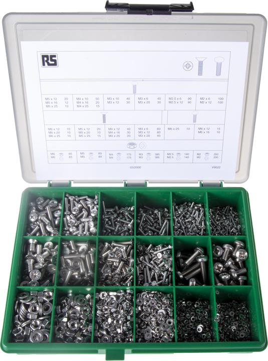 Rs Pro Assortiment de vis (3168 Vis par pièce)