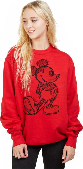 Immagine prodotto Disney Felpa girocollo Donna/Ladies Mickey Mouse Sketch (S)