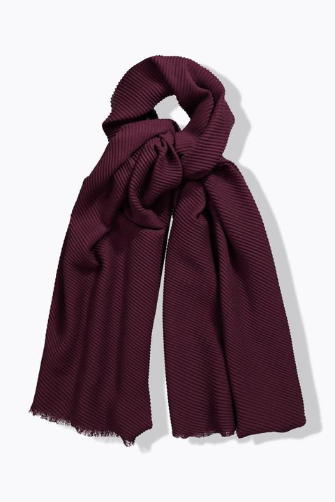 Produktbild Ulla Popken Plisseeschal, einfarbig, luftig-leicht