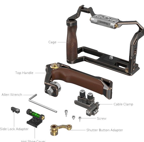 Actual product image SmallRig Retro Handheld Cage Kit for FUJIFILM X-T5 3872