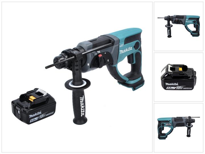 Produktbild Makita DHR 202 Akku Kombihammer 18V 2,0J SDS Plus mit 1x BL1850 B 5,0 Ah Akku (Akkubetrieb)