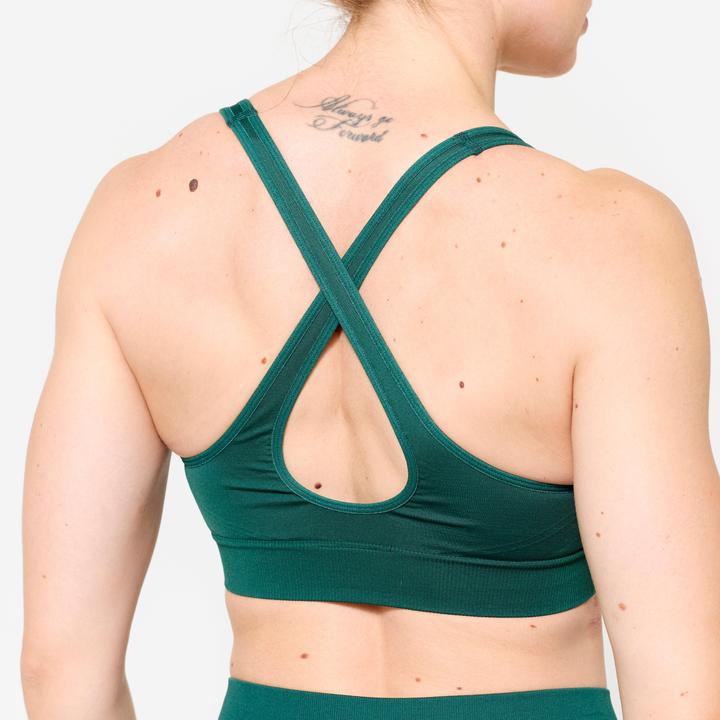 Decathlon Brassière bretelles croisées maintien léger Femme