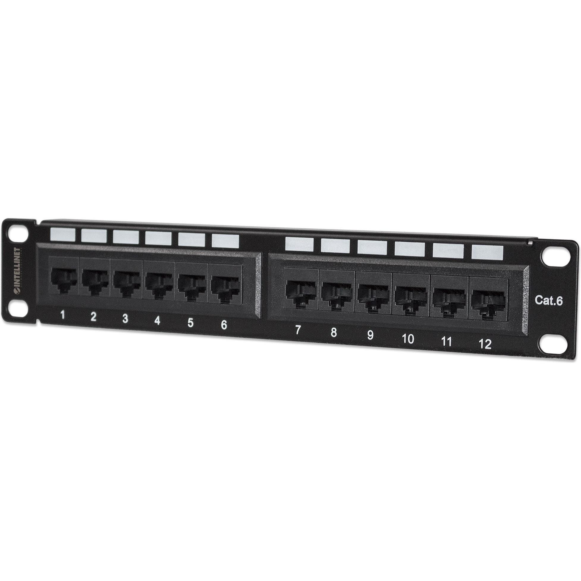 Intellinet Patch Panel, Server Zubehör, Schwarz