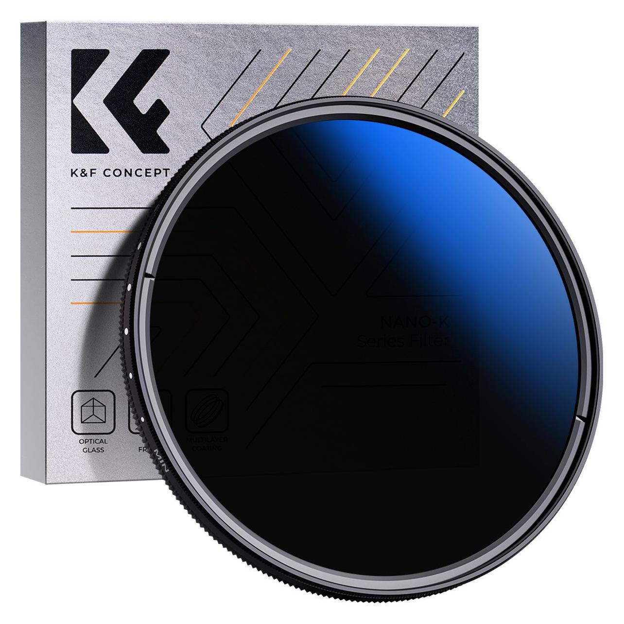 K&F Concept Filter Slim 58 Mm KV34 (58 mm, Nd / Grijsfilter), Lensfilter