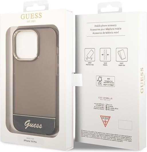 Image du produit Guess GUHCP14LHGCOK iPhone 14 Pro 6,1" czarny/black hardcase Translucent (Apple iPhone 14 Pro)