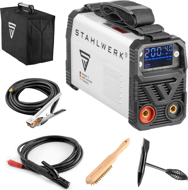 Stahlwerk Welding machine ARC 200 MD Digital - DC MMA Lift-TIG Inverter 200 Ampere