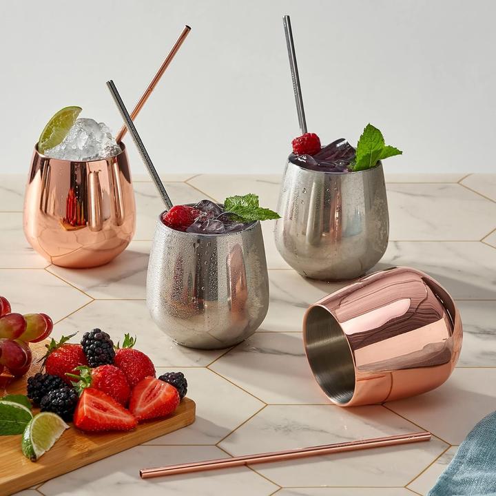 Produktbild Oak & Steel Trinkbecher Rosegold (3.50 dl, 4 x, Moscow Mule Becher)