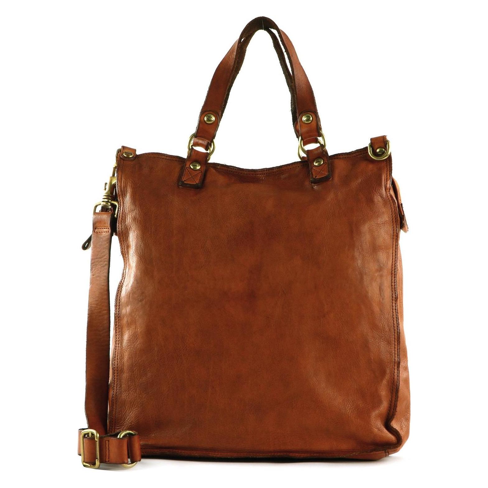 Campomaggi, Damen, Handtasche, Shopping Bag, Braun