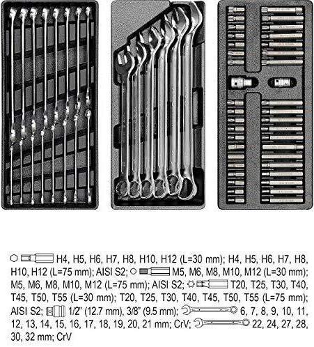 Actual product image Yato WORKSHOP CABINET 7 DRAWERS + TOOLS 165 pcs. 55293