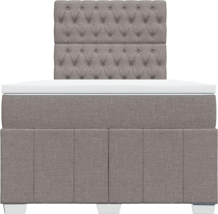 Produktbild vidaXL Bo x springbett mit Matratze 120 x 200 cm Stoff (120 x 200 cm)