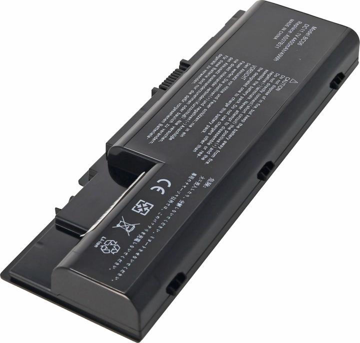 Actual product image AccuCell Battery suitable for ACER Aspire 5310 series, 6530 series, Li-Ion, 11.1V, 4400mAh, 48.8Wh, black (4400 mAh)