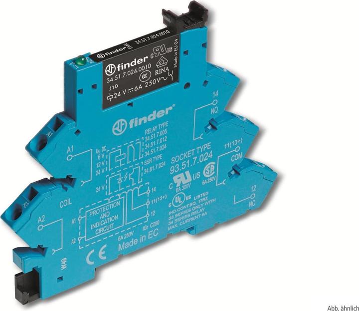 Produktbild Finder Koppelrelais 6A 24VDC Serie38