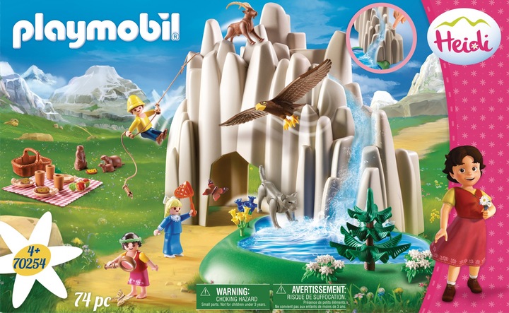 Immagine prodotto Playmobil Al lago dei cristalli con Heidi, Peter e Clara (70254, Playmobil Heidi)