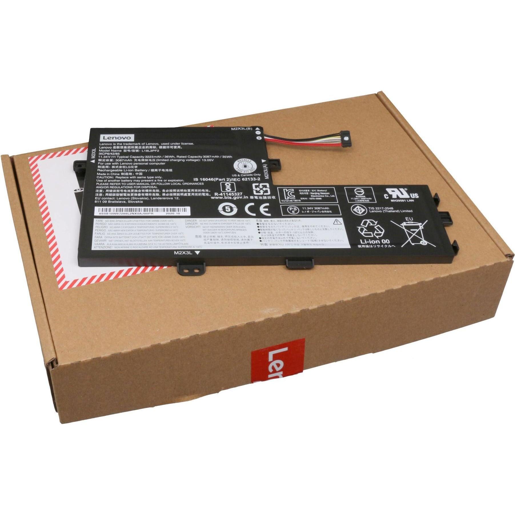 Thumbnail - Lenovo L18M3PF6 (3 Zellen, 3320 mAh), Notebook Akku