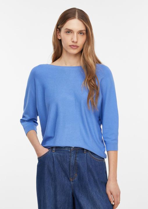 Produktbild Comma Feinstrickpullover mit Fledermausärmeln und Satinband (44)