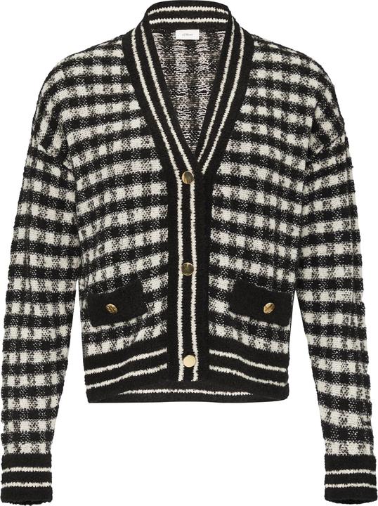 Immagine prodotto S.Oliver Strickjacke Cardigan mit Karomuster (40)