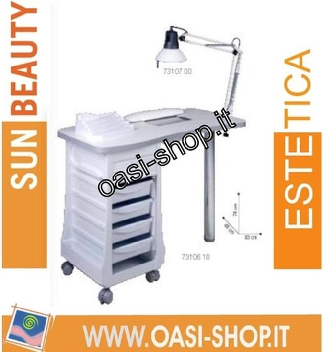 Sibel Manicure Table with Vacuum Cleaner and Accessories