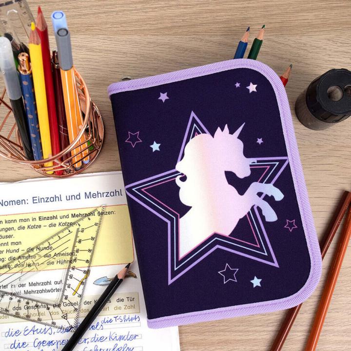 Produktbild Scooli Etui gefüllt Einhorn