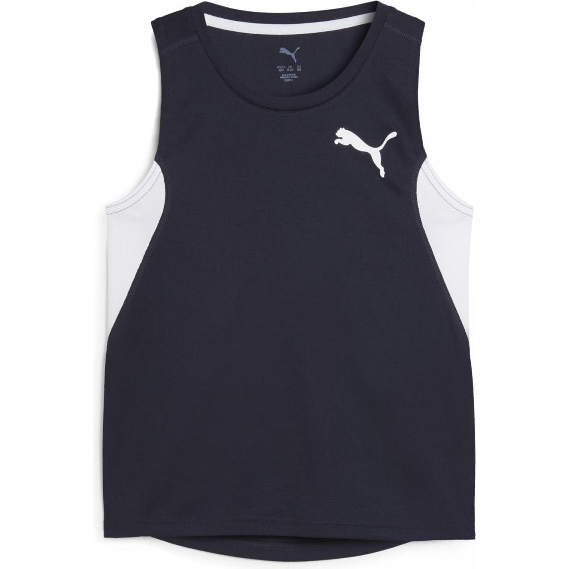 Thumbnail - Puma, Jungen, Sportshirt, Y Cross The Line Singlet 3.0 (164), Grün, 164