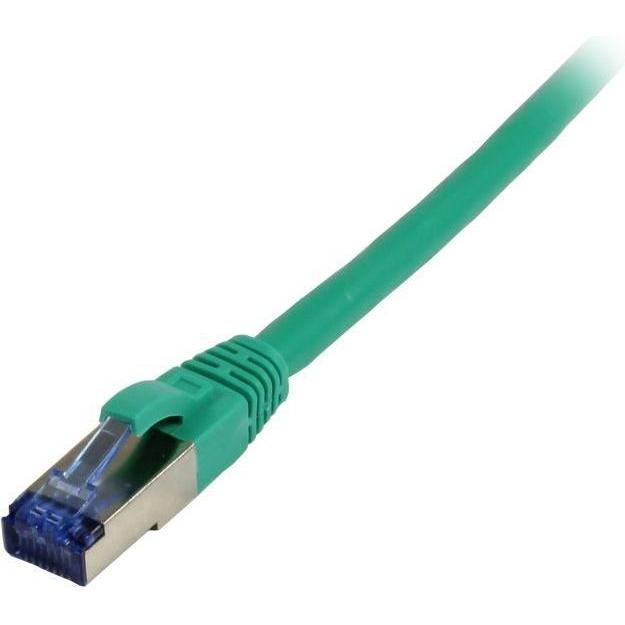 Synergy 21 Patchkabel RJ45, CAT6A 500Mhz,10m, grün, S-STP(S/FTP), TPE(Superflex), AWG26 (S/FTP, CAT6a, 10 m), Netzwerkka...