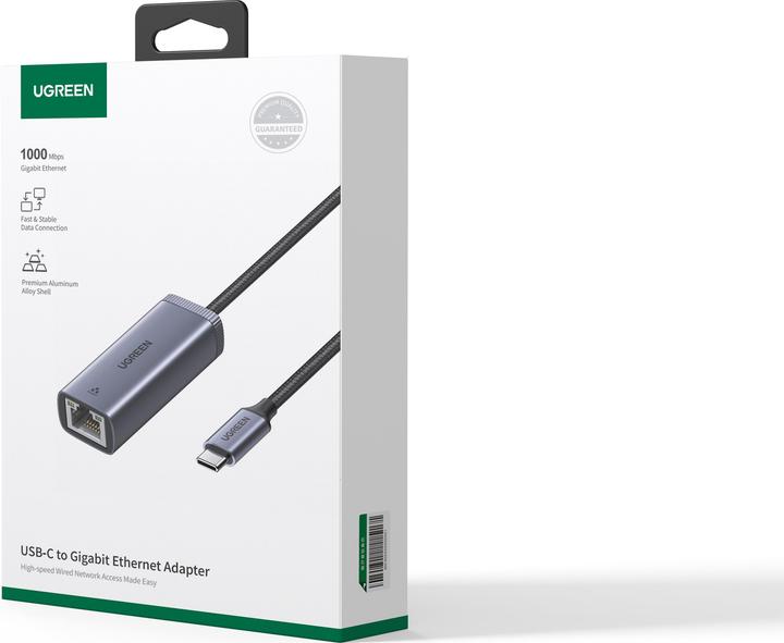 Immagine prodotto Ugreen USB-C to RJ45 Netzwerkadapter (USB-C, RJ45 (1x))