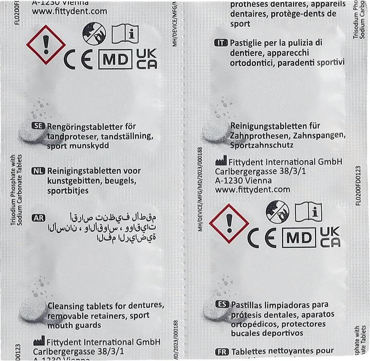 Actual product image Fittydent Reinigungstabletten Tabl