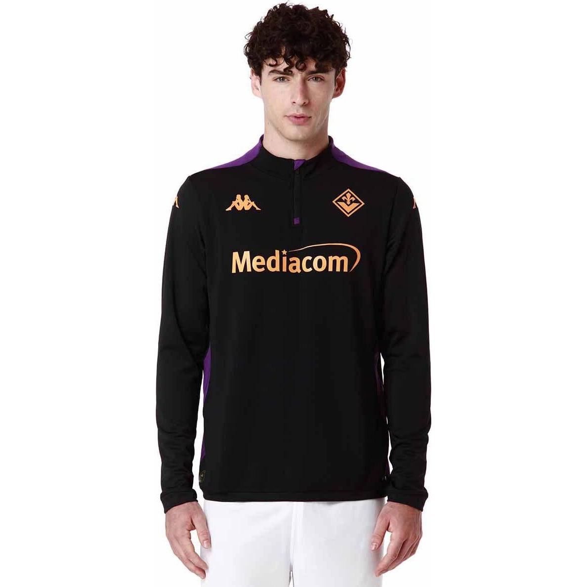 Thumbnail - Kappa, Herren, Pullover, Pullover Fiorentina Ablas Pro 8 2024/25, Violett, Schwarz, (S)
