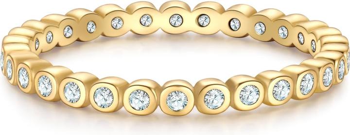 Produktbild Glanzstücke München Ring Sterling Silber gelbgold Zirkonia weiss - 38508 (56, 925 Silber)