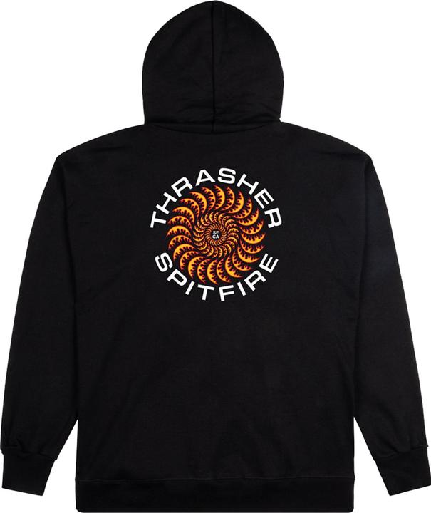 Produktbild Thrasher x Spitfire Classic Swirl Hoodie (L)