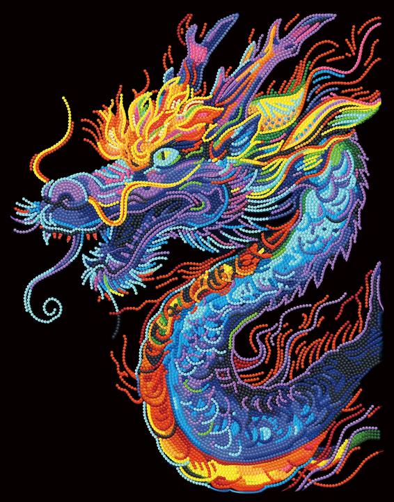 Produktbild Diamond Dotz Diamond Painting Neon Drache