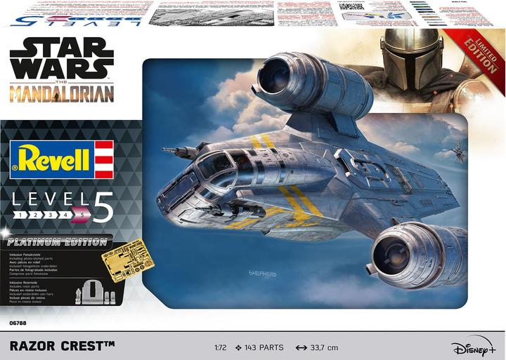 Actual product image Revell The Mandalorian: Razor Crest "Platinum Edition