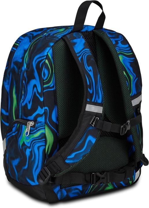 Actual product image Seven Advanced Plus School Backpack with Double Compartment, Organizer, and Mesh Side Pocket (29 l)