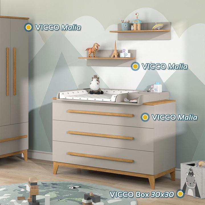 Actual product image VitaliSpa Wandregal Malia, Cashmere-Eiche, 70 x 20 cm