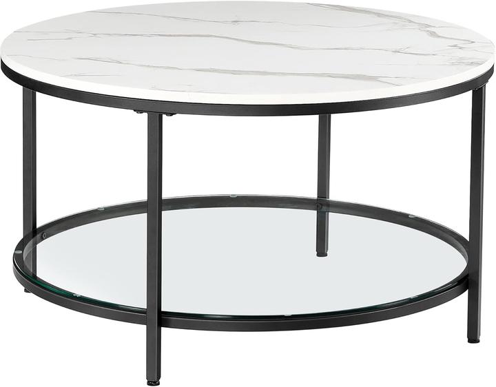 Actual product image Vasagle Couchtisch aus Marmor (80 x 80 x 44.50 cm)