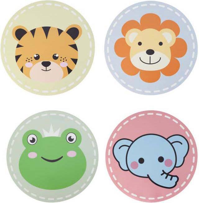 Produktbild Runde Tischsets mit Tiermotiven, 12er-Set, 38 cm (12 Stk., 38 cm)