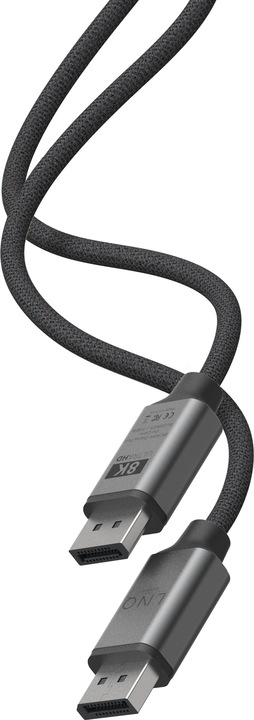 Actual product image LINQ Connects DisplayPort male -> DisplayPort male LQ48025 grey (2 m, DisplayPort)