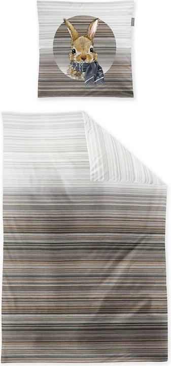 Produktbild Irisette Flausch-Cotton Bettwäsche Zobel 8630 natur (Bettwäsche Set, 155x220 cm + 80x80 cm)