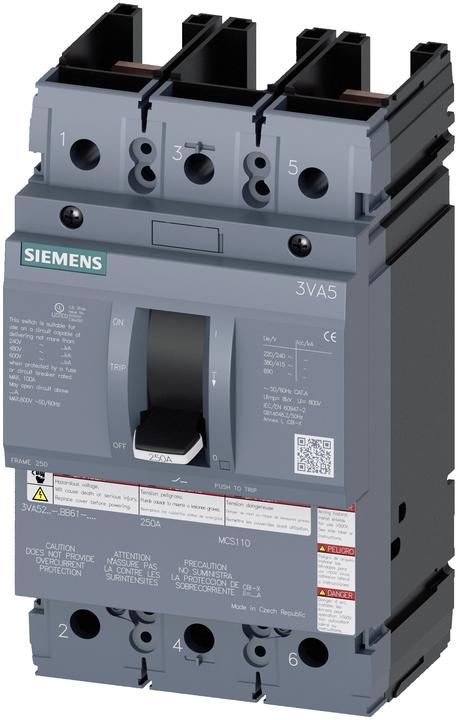 Immagine prodotto Siemens Interruttore automatico 150A 2p opt. comando motore 3VA5215-1BB61-0AA0