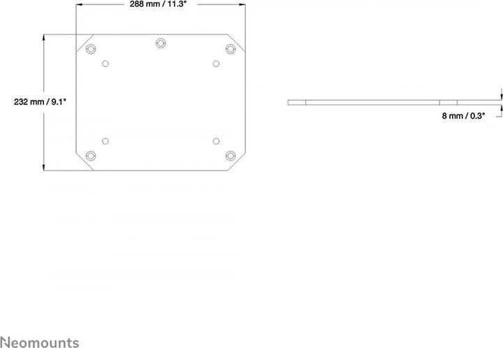Actual product image Neomounts Flat panel (Ground)