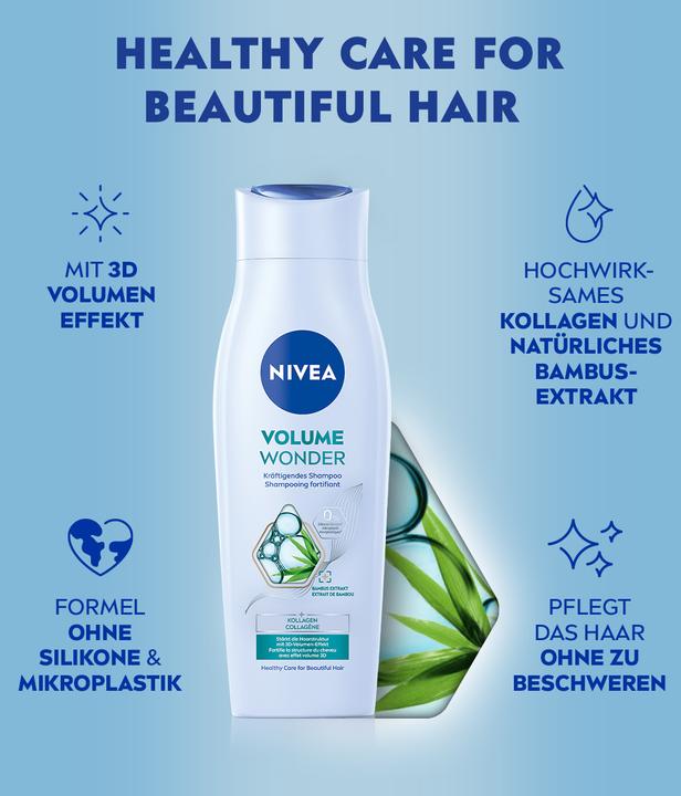 Image du produit NIVEA Volume & Strength pH-Optimal Shampoo DUO (500 ml, Shampoing liquide)