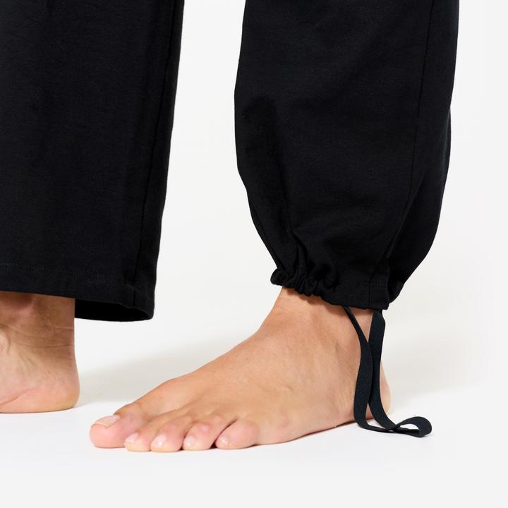 Actual product image Kimjaly Hose Damen für sanftes Yoga hoher Taillenbund - ultraschwarz (W28/L31)