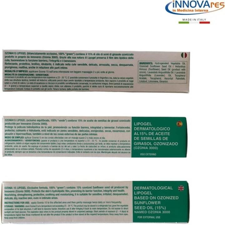 Produktbild Innovares Ozonia 15 Dermatological Ozone Lipogel Skin Protective Action Soothing and Moisturizing Cream 35ml (35 ml)