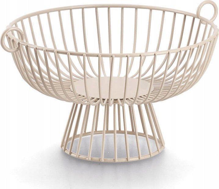 Productafbeelding Zeller Present Fruitmand, metaal, beige