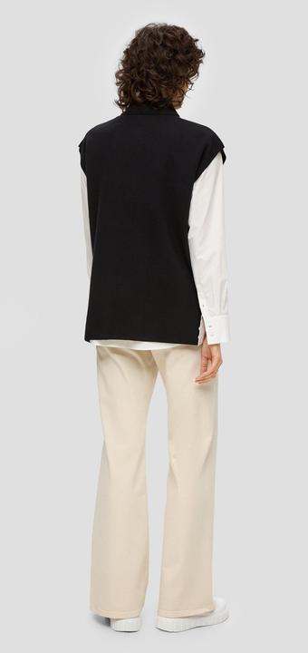 Actual product image S.Oliver Strickpullover Strickpullunder mit seitlich geschlitzem Saum (34)