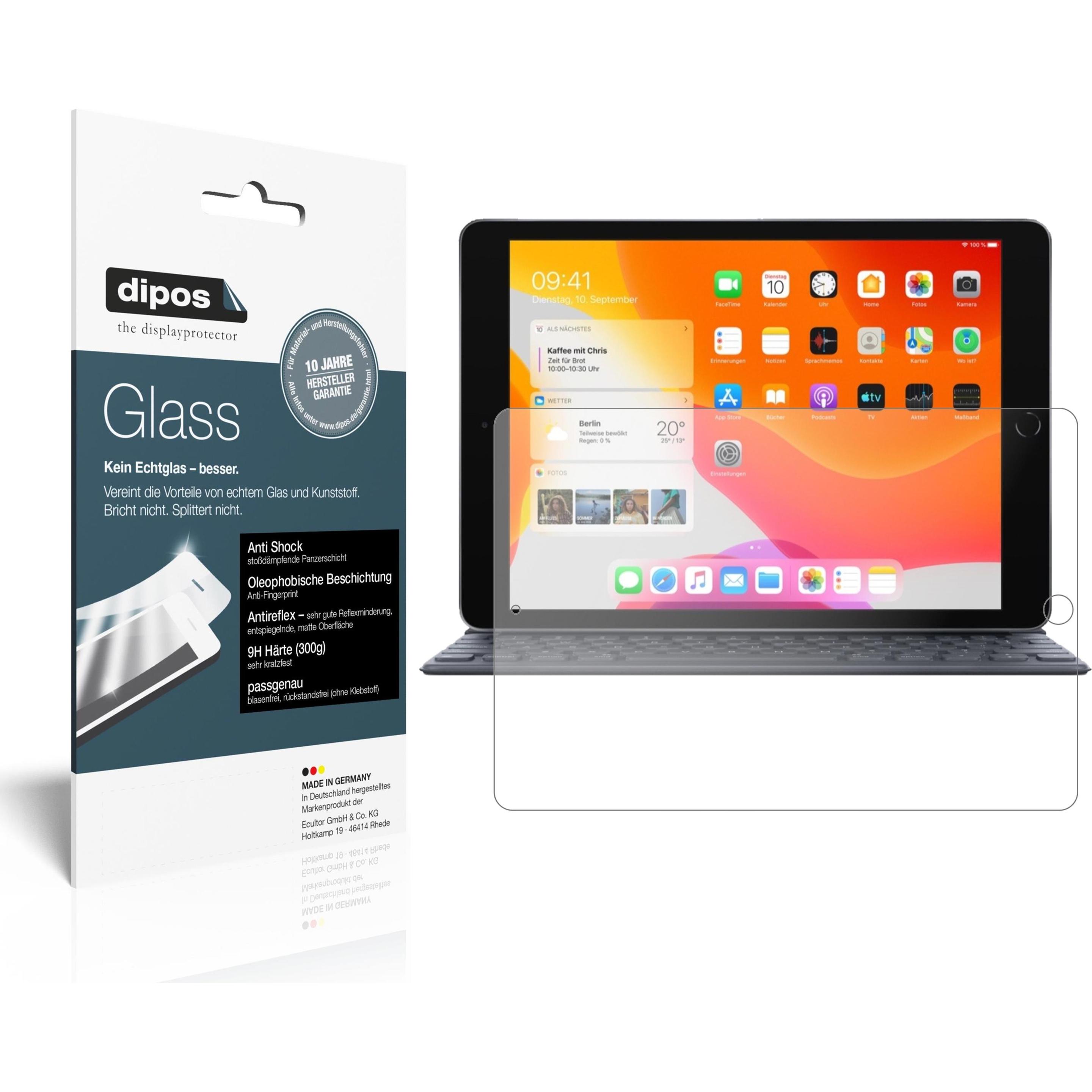 Dipos Displayschutz Anti-Shock (1 Stück, iPad 2019 (7. Gen)), Tablet Schutzfolie