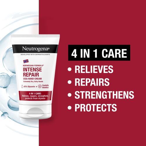 Image du produit Neutrogena Norwegian Formula Intense Repair Cica Hand Cream Pour apaiser les peaux très sèches et les (50 ml)