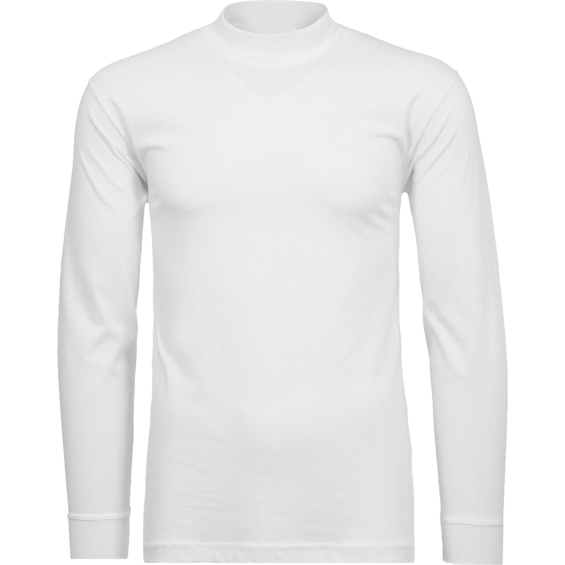 Ragman, Herren, Shirt, Longsleeve Casual Bequem sitzend, Weiss, (M)