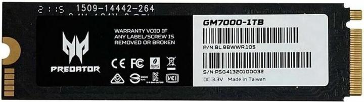 Produktbild Acer SSD PREDATOR GM-7000 1Tb PCIe NVMe Gen4 (1000 GB, M.2)