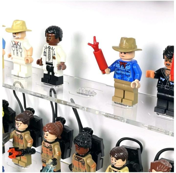 Produktbild iDisplayit Acryl-Wand-Display für 40 LEGO®-Minifiguren (Mit weissem Hintergrund)